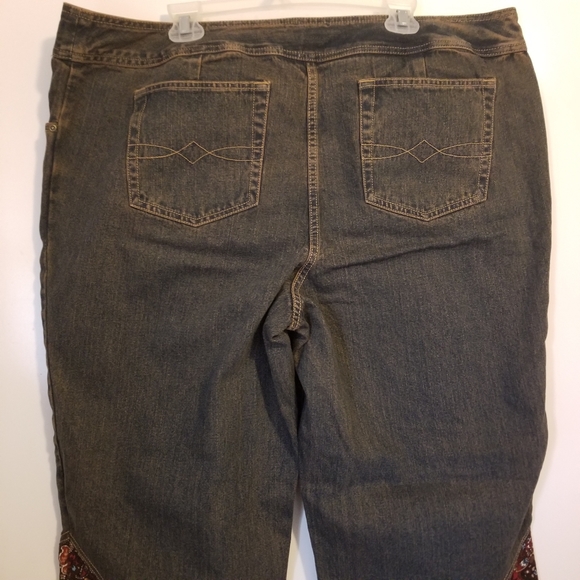 Faded Glory Y2k Patchwork Jeans Size 24W - Picture 8 of 10